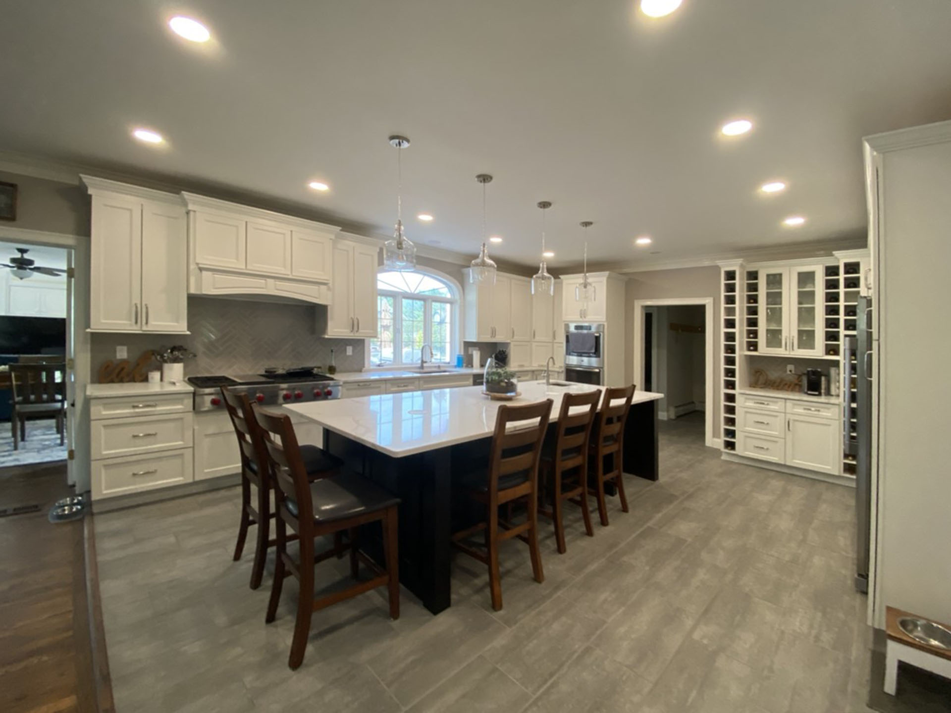 open-concept with-oversized-island